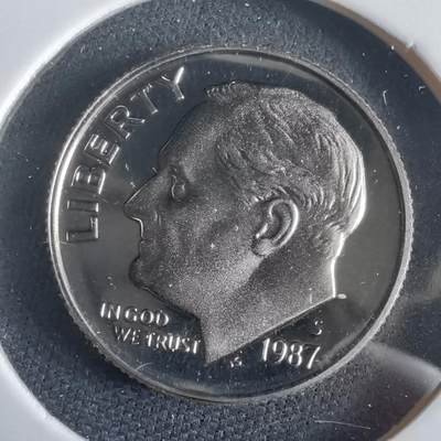 沼泽如烟--第974场 - 美国1987年10分精制币