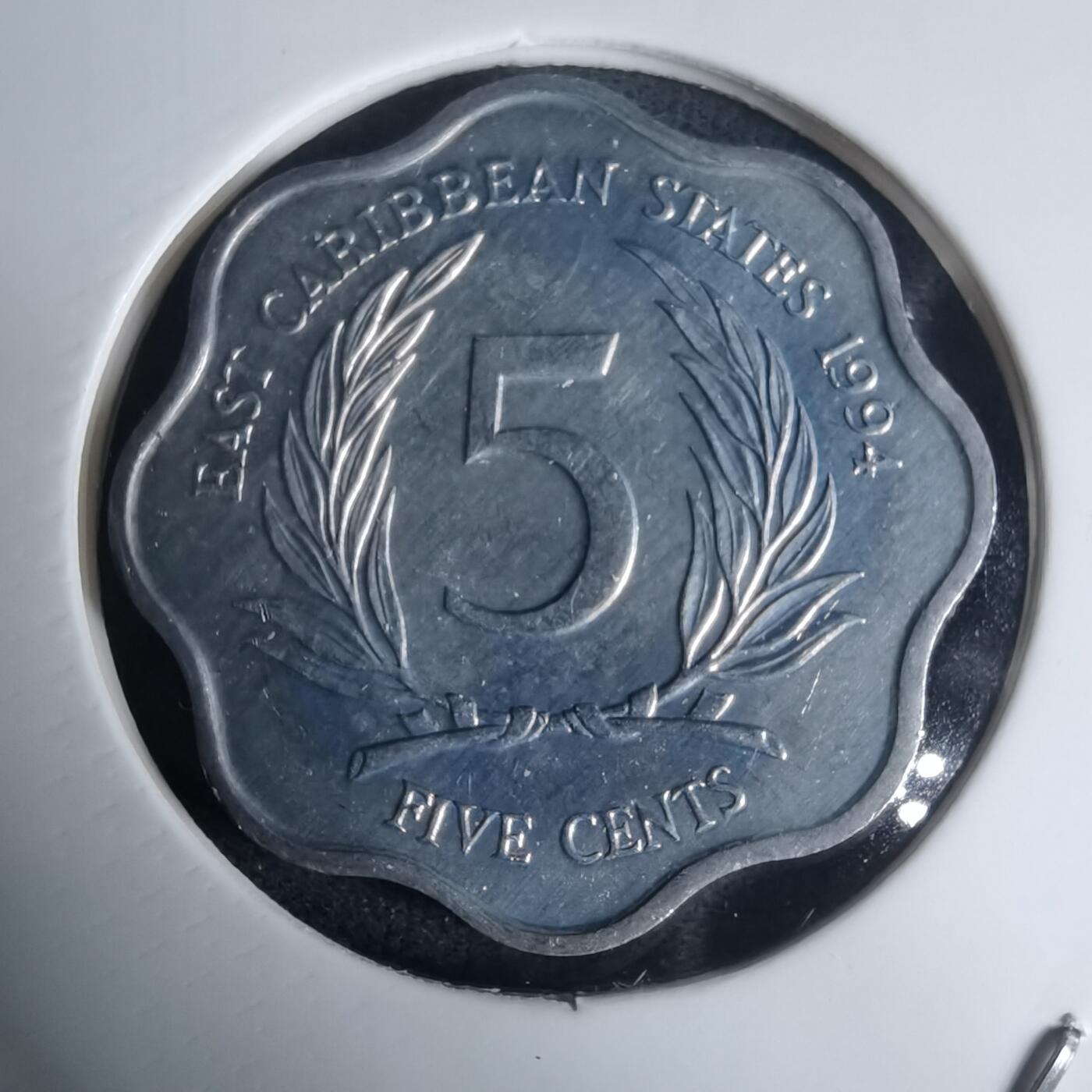 沼泽如烟--第975场 东加勒比1994年五分