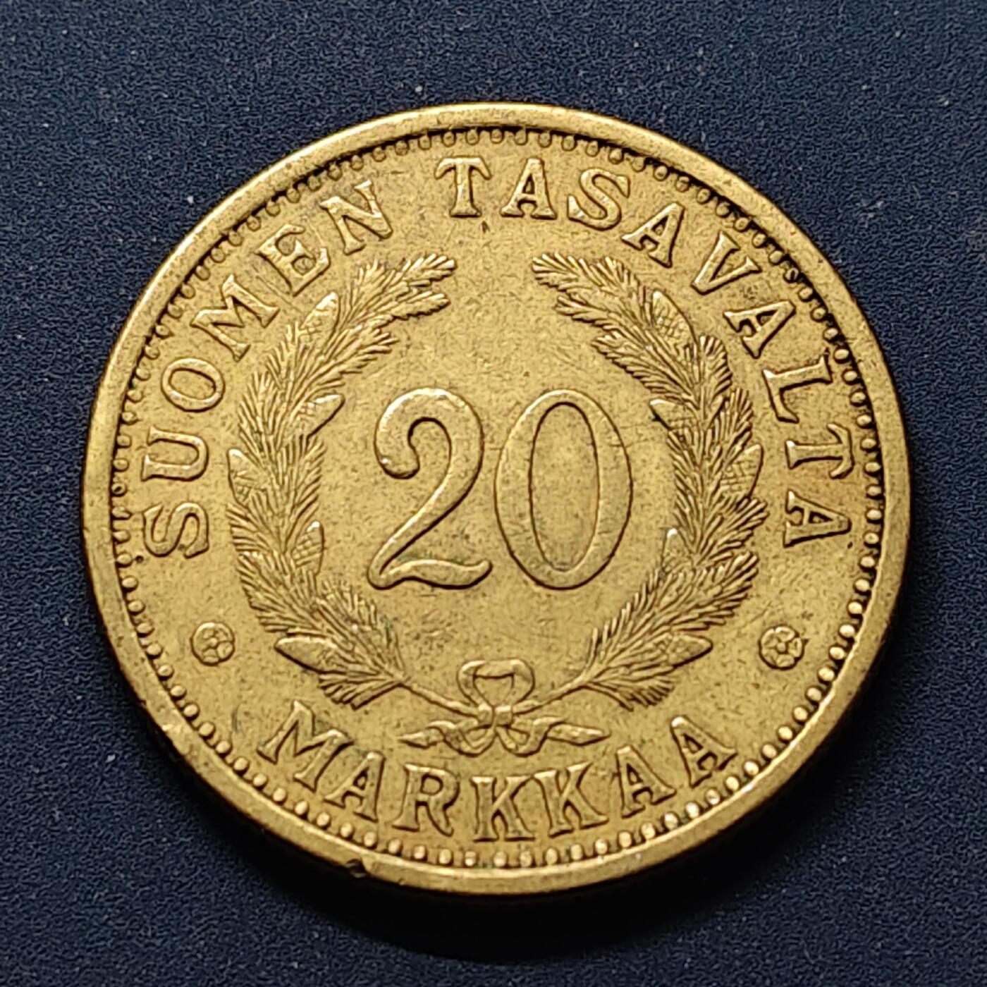 【全场包邮】纯粹捡漏拍498场-持续更新中 芬兰1938年20马克大面值