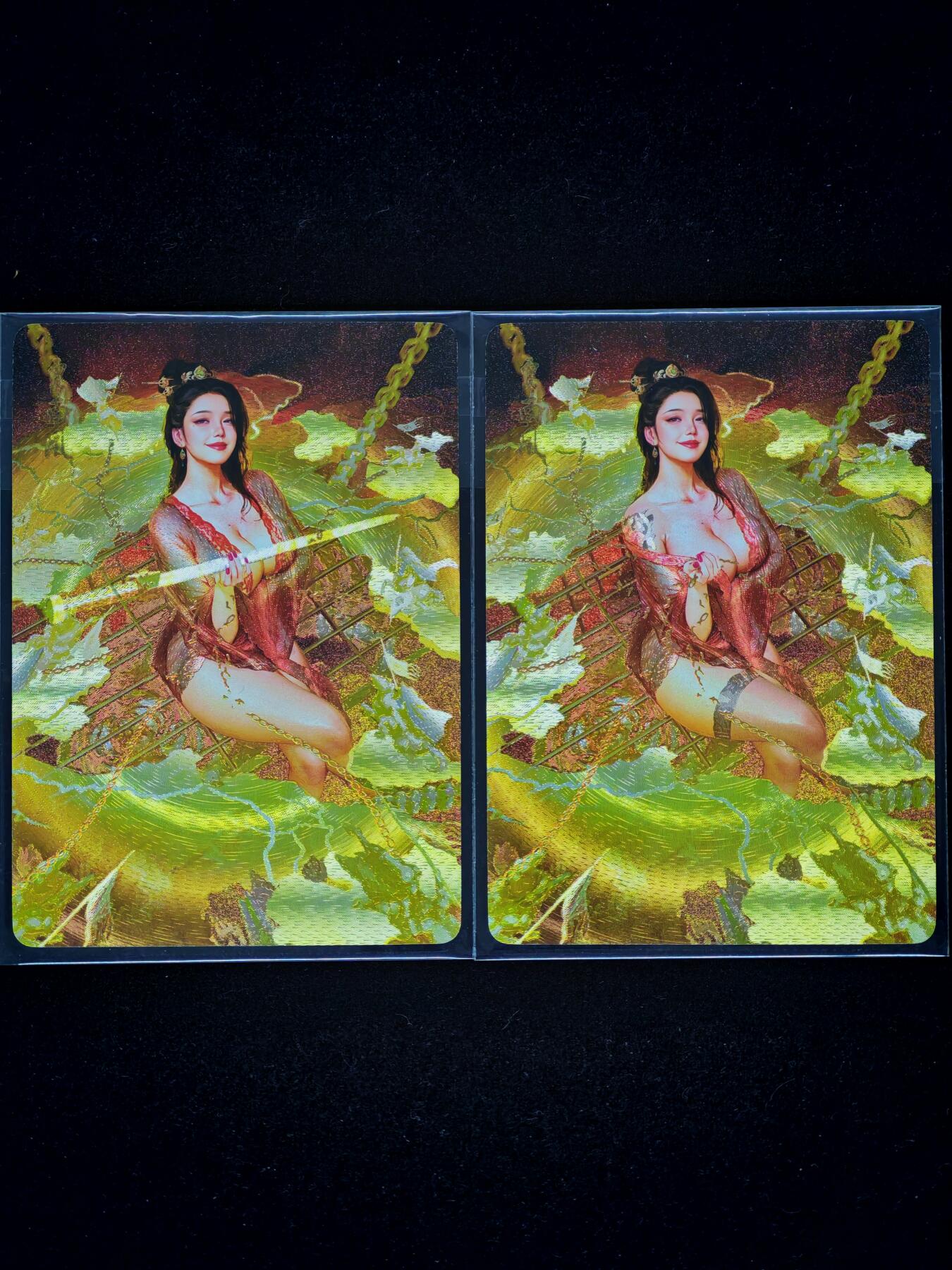 琦卡当当铺～第30期★★一大波美女正向你走来~支持寄存★★~【9点40结束】扫码加群抽[包邮券]~ 焱卡文化-燎原卡牌-刷子ST_Brush-人间传-贾南风-幻彩折光-2张