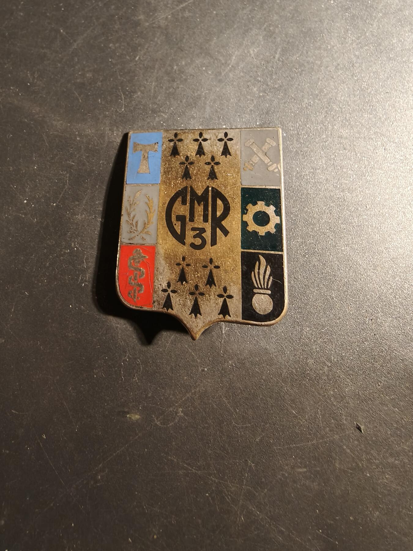 老王徽章第179期 法国国家警察第3机动大队证章