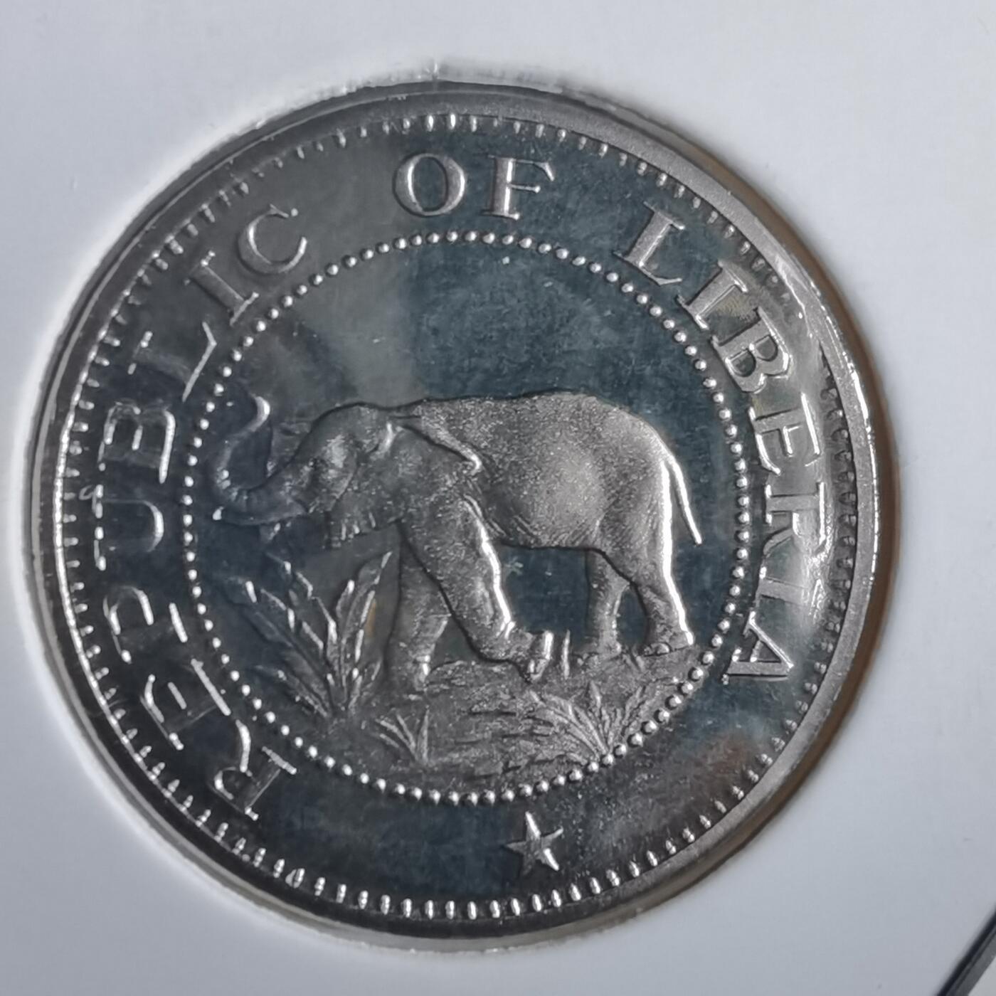 沼泽如烟--第974场 利比里亚5分精制币