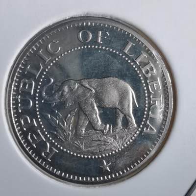 沼泽如烟--第974场 - 利比里亚5分精制币