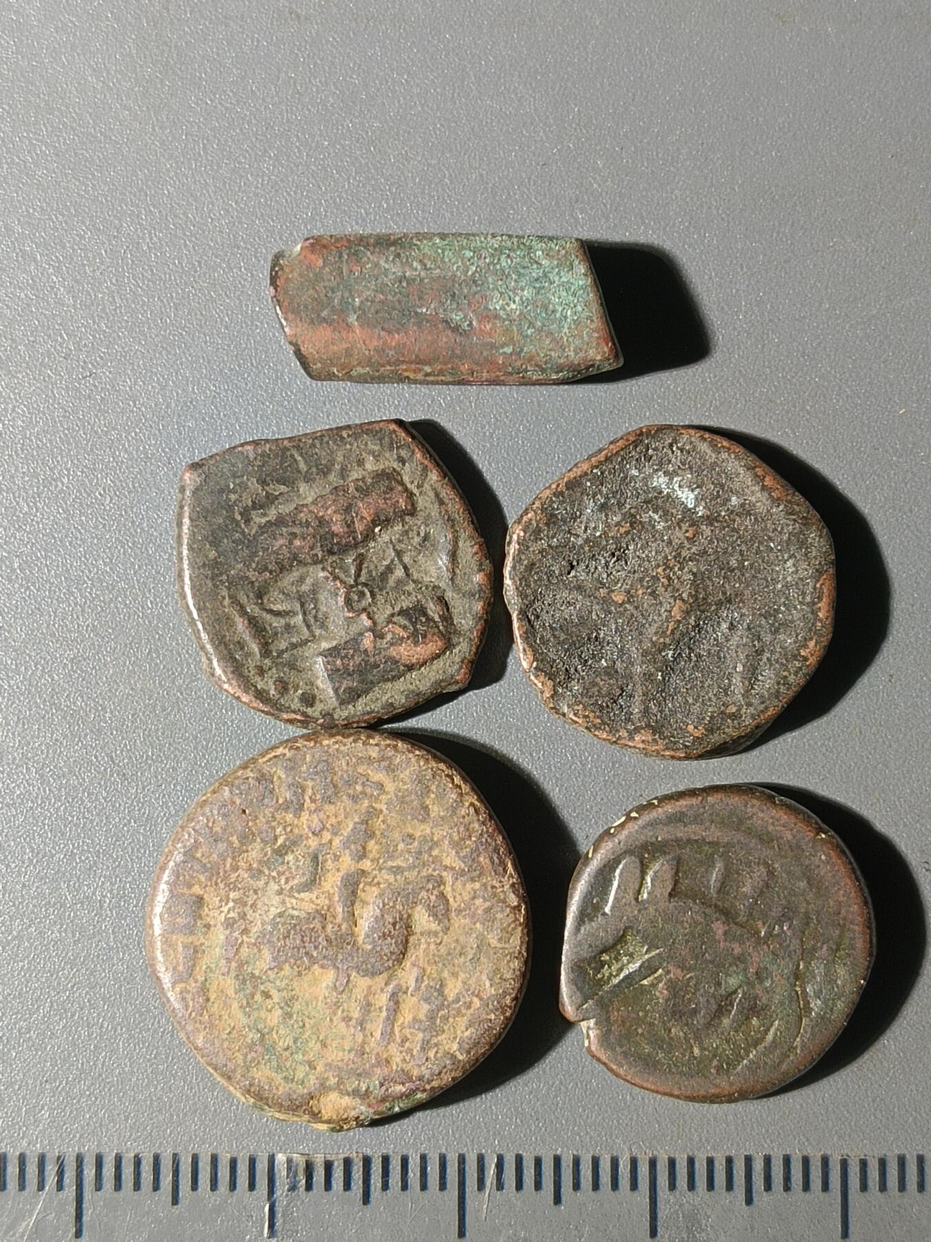 111期新疆红钱粟特钱币丝路钱币专场 A1丝路铜币一组