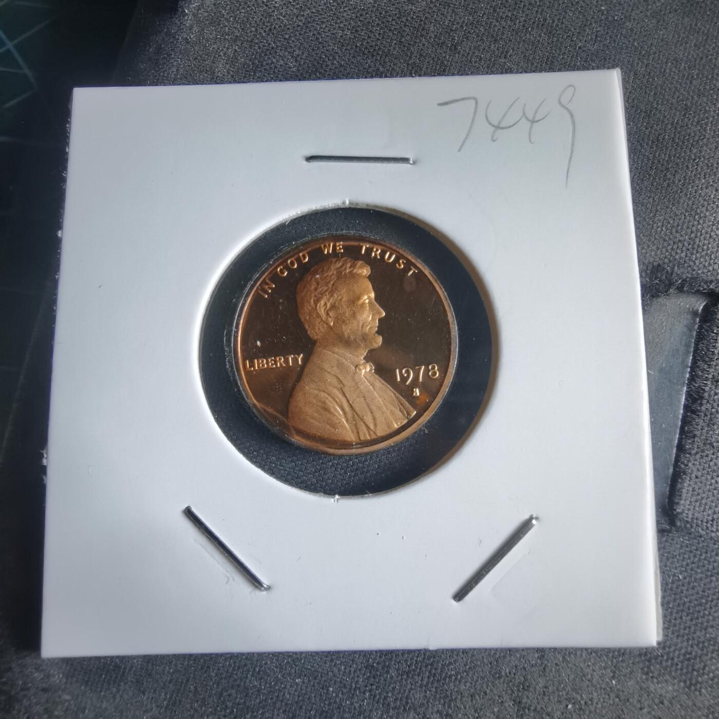 沼泽如烟--第974场 美国1978年一分精制币