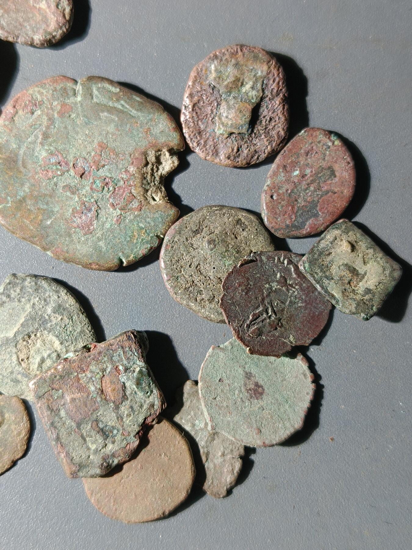 111期新疆红钱粟特钱币丝路钱币专场 甲3丝路铜币一组(20枚)