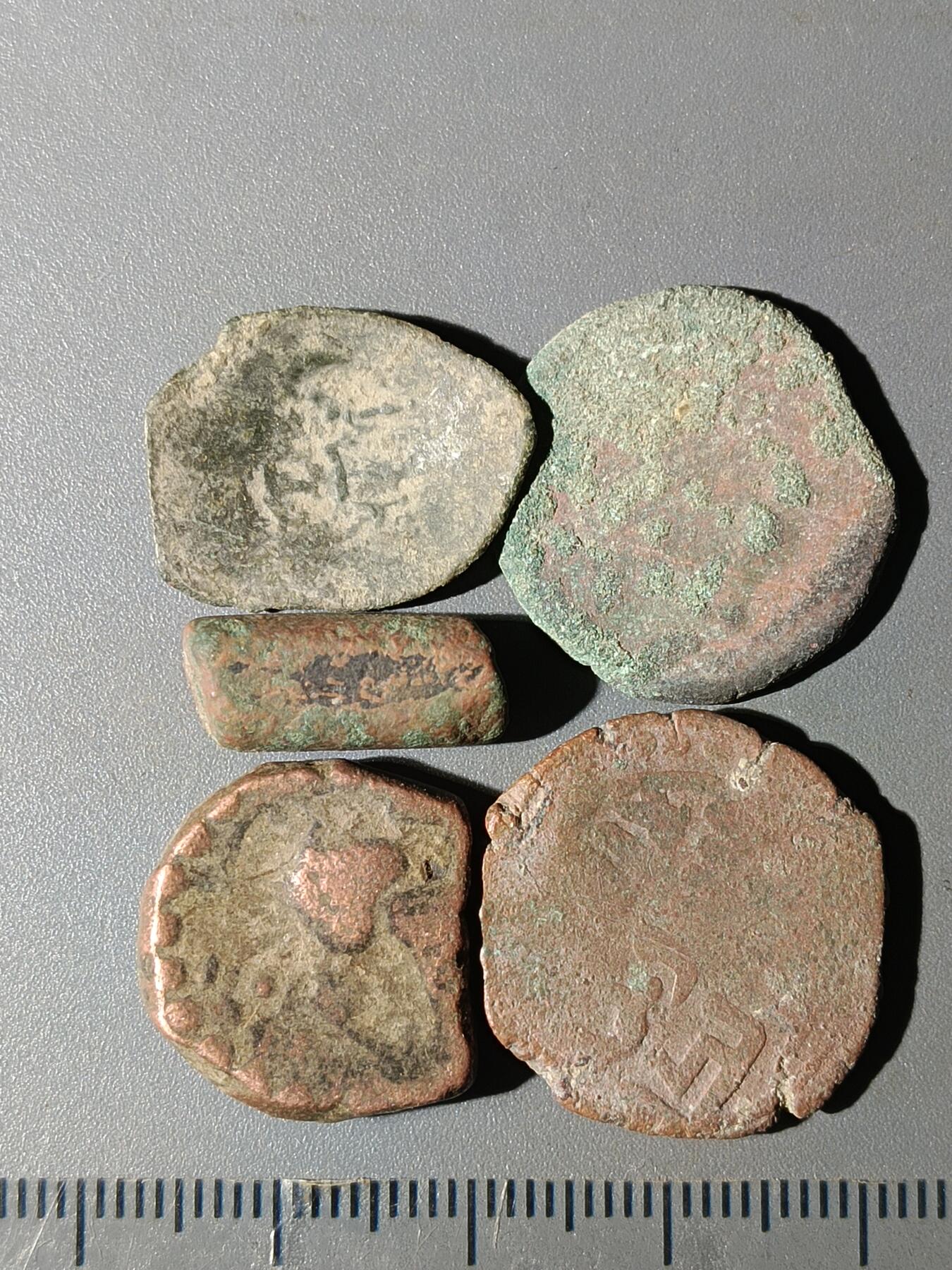 111期新疆红钱粟特钱币丝路钱币专场 A2丝路铜币一组