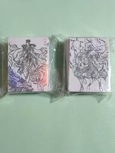 光影卡牌第29期，各家亲签，各家套卡，持续收拍品 - 张建东水浒全套119张，线稿彩工艺，张飞有官瑕通病