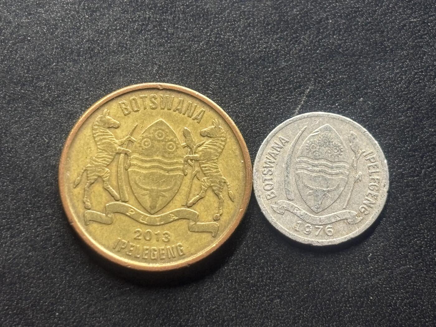 邮泉阁限时拍卖第四十场 非洲专场（硬币在国外。请付邮费6元。） 博兹瓦纳2枚