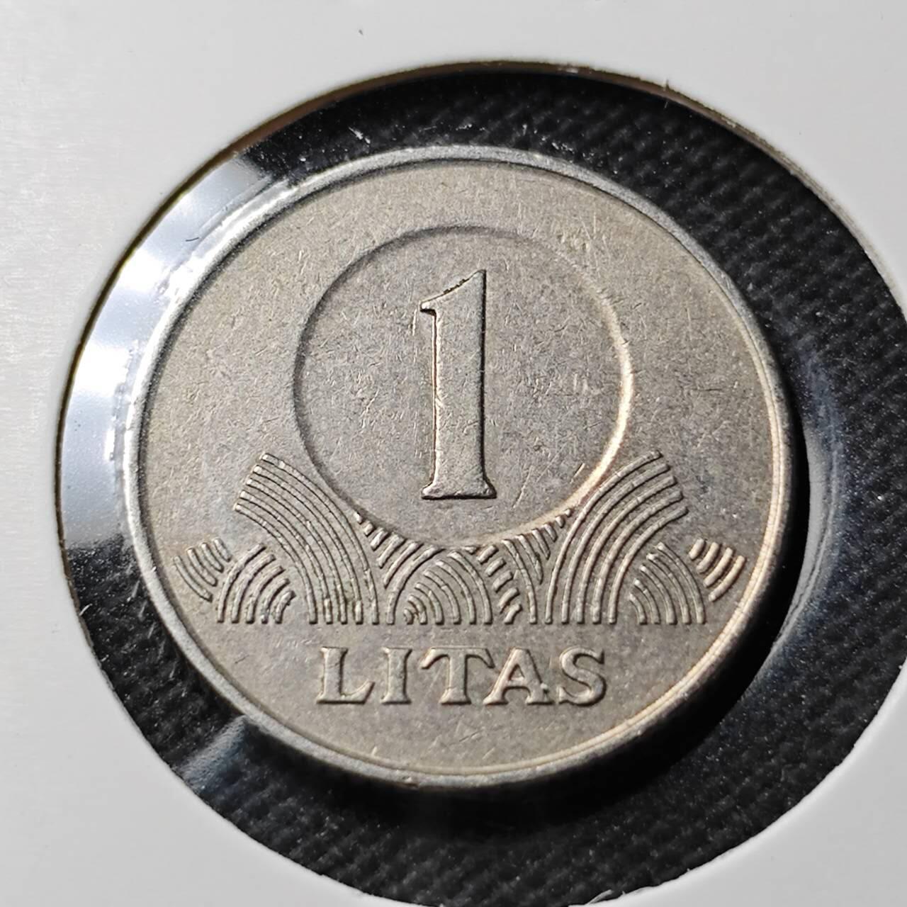KK钱币收藏小铺  第389期  2月预留时间 周末发货 1999 立陶宛1立特