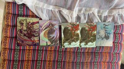 光影卡牌第29期，各家亲签，各家套卡，持续收拍品 - 扈三娘5张，张墨一，星宿，龙耀，大师兄，粗闪＋普卡＋彩闪等