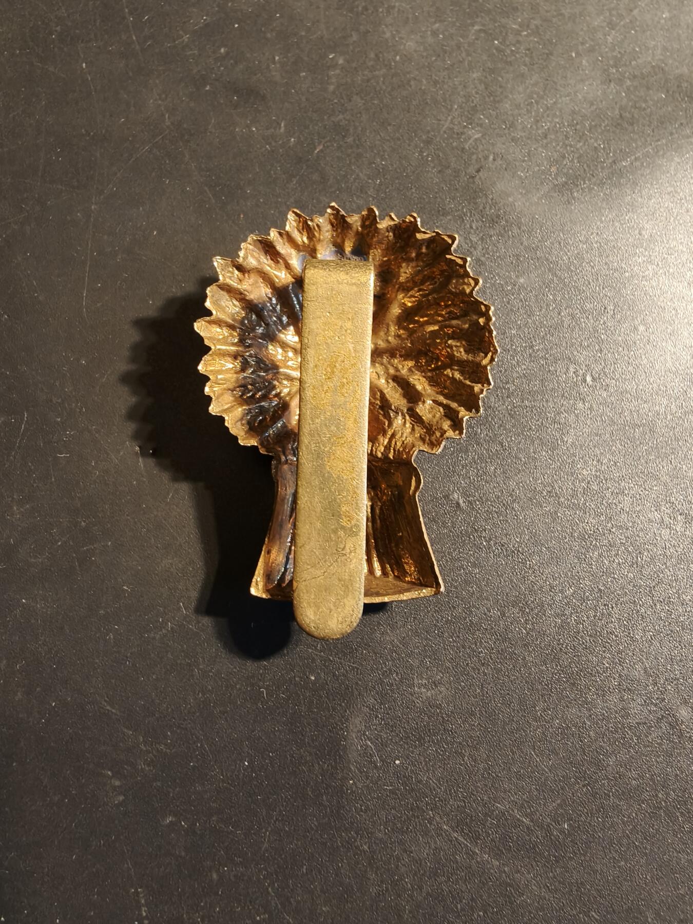 老王徽章第179期 英国洛锡安与边境义勇骑兵团帽徽    一战时期