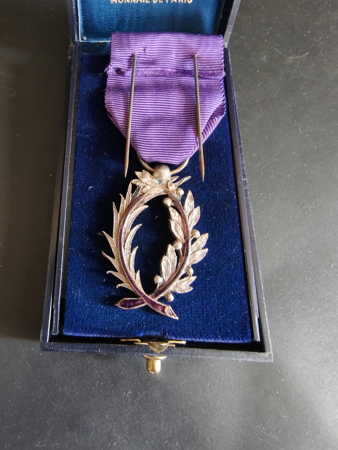 老王徽章第179期 法国骑士级棕榈叶勋章    原盒
