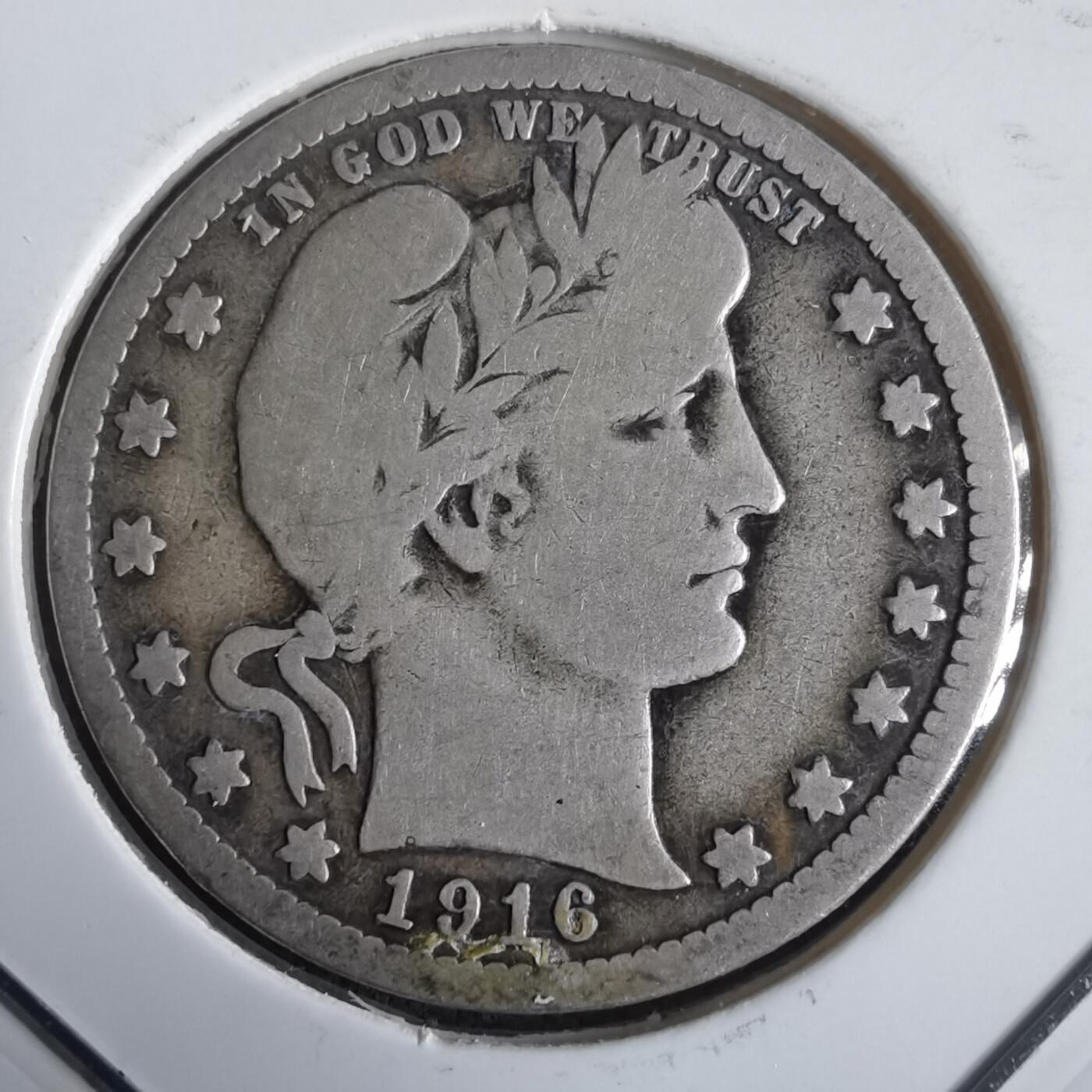 沼泽如烟--第974场 美国1916年25分银币