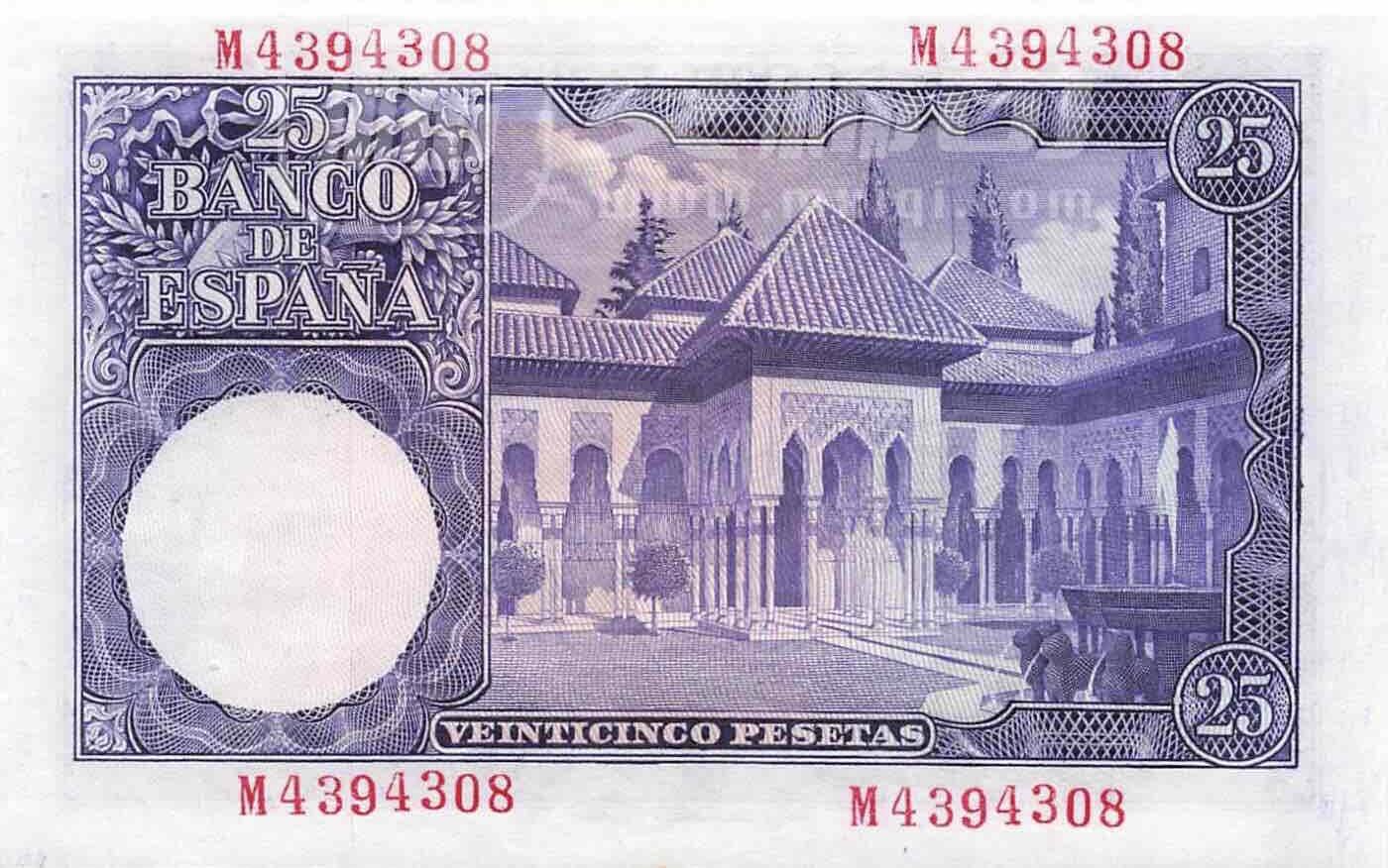 小福收藏拍卖第199期 裸钞场 本期有多张豹子号靓号 瑞士1000法郎 经典提香 毛里求斯首发年大全套 白俄罗斯5000000卢布 苏里南10000盾  爱沙尼亚  苏丹 西班牙 保加利亚 古巴等多国精美纸币 西班牙 1954年 25比塞塔 尾8 unc