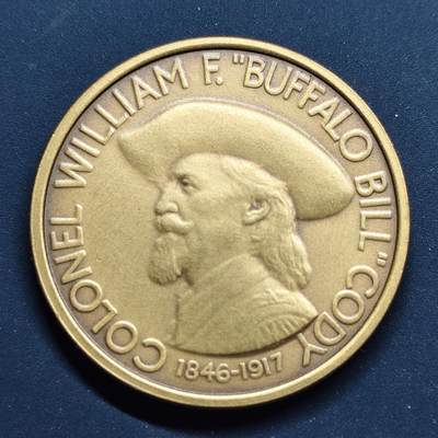 【全场包邮】纯粹捡漏拍498场-持续更新中 - 【纪念章】美国“水牛比尔”-威廉·弗雷德里克·科迪纪念章
