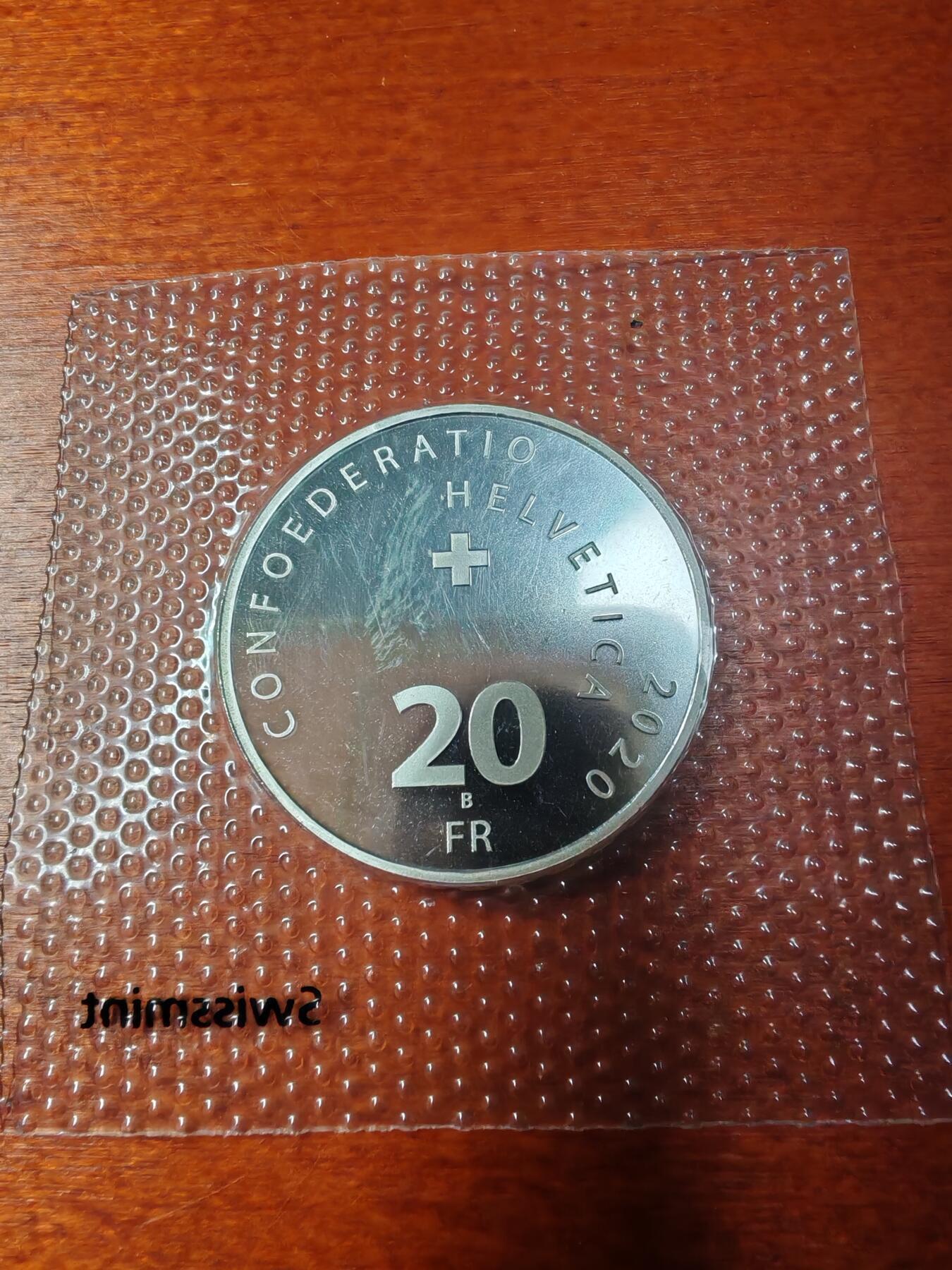 长老汇蛇年精选第九十六场拍卖 2020瑞士网球天王费德勒20法郎银币，超受欢迎品种（2）