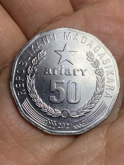 2026年第十五场(总第一百八十四场）外国好品散币场(免佣金) - 马达加斯加🇲🇬2021年50法郎