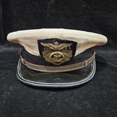 0元起拍勋章 第329期 咸鱼国勋章拍卖专场 1月28日（周三）下午6：00开始 - 日本早期海自尉官大檐帽 53CM