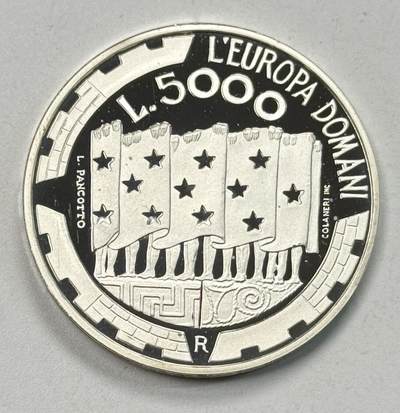 S&S Numismatic世界钱币-拍卖 第119期  - 圣马力诺1999年 欧洲的每天 5000里拉精制纪念银币 18克835银