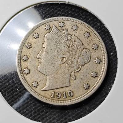 KK钱币收藏小铺  第389期  2月预留时间 周末发货 -  1910美国5分