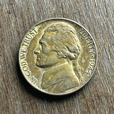 【铜匠收藏】★第140加场★精品老铜币 硬币专场 不寄存，200包邮。不满200元，支付5元运费。《接受代拍 代送NGC评级》 - 100【无寄存】1944 杰佛逊 5分 银币