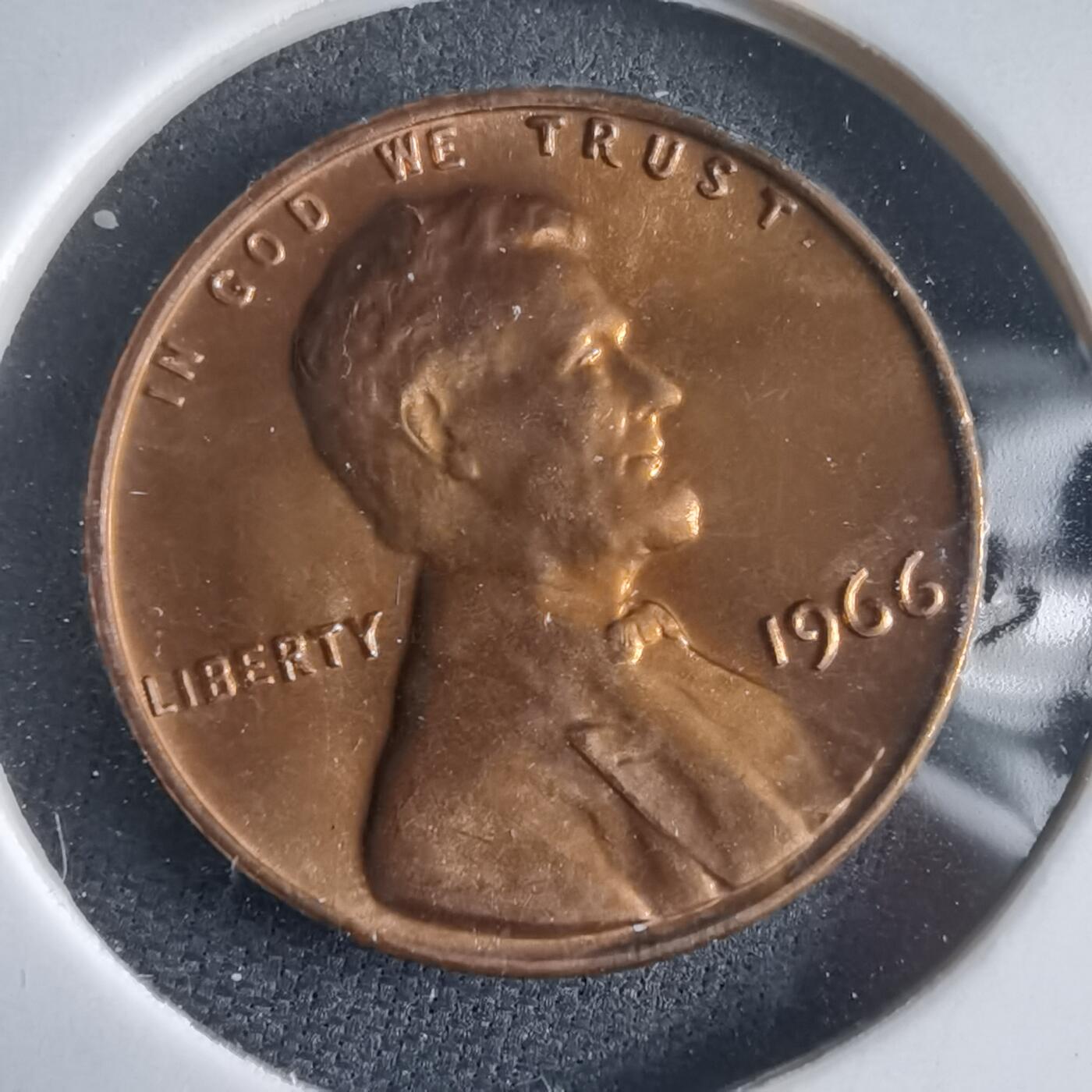 沼泽如烟--第974场 美国1966年一分精制币