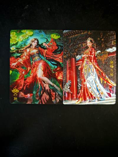 琦卡当当铺～第30期★★一大波美女正向你走来~支持寄存★★~【9点40结束】扫码加群抽[包邮券]~ - 奇点卡牌 盲包卡 粗闪 宗rich四大美人 西施杨玉环-2张