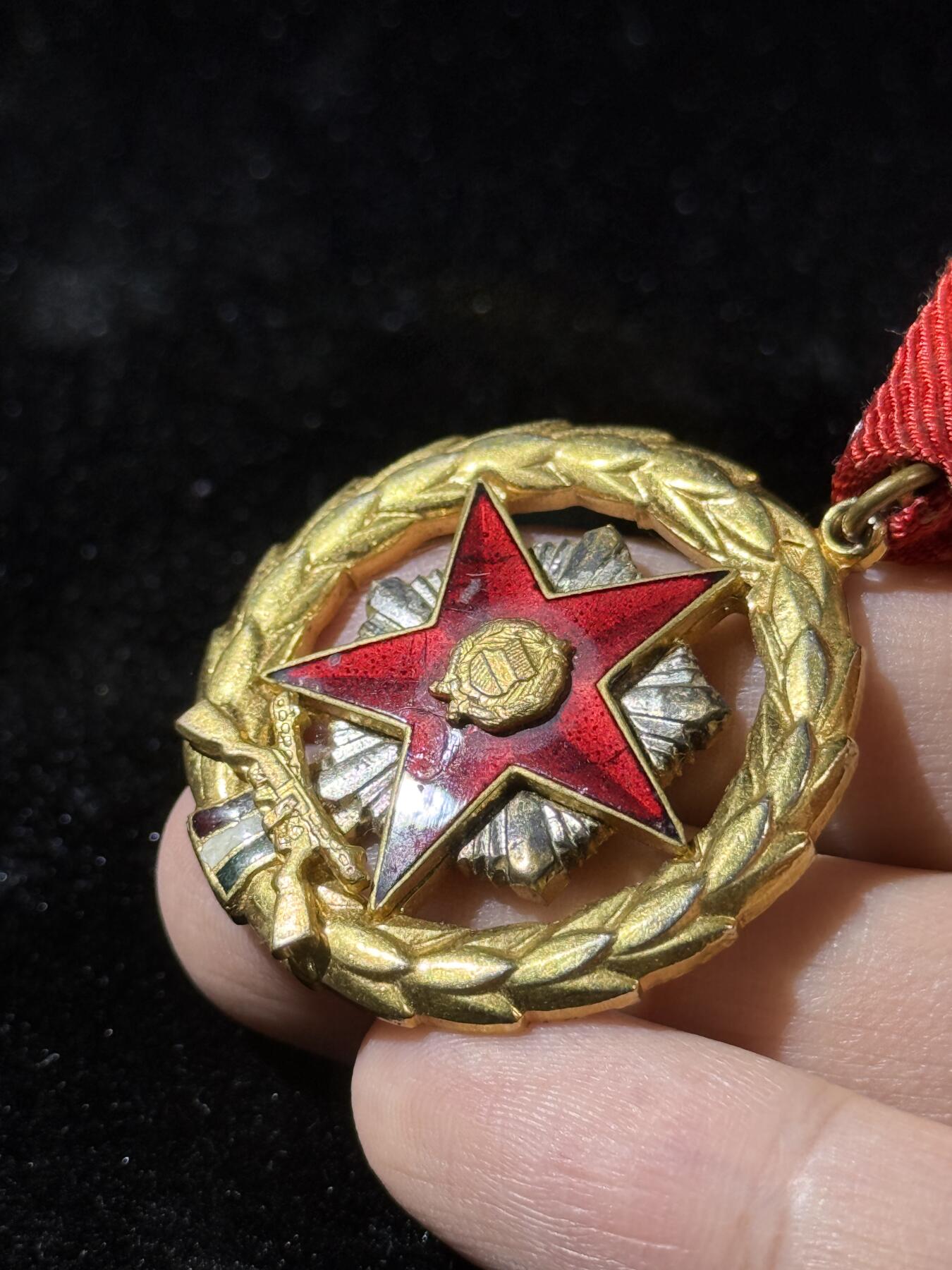 戎马世界章牌大赏第110期 匈牙利杰出服役奖章，珐琅有损