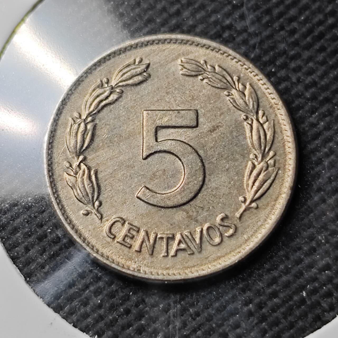 KK钱币收藏小铺  第389期  2月预留时间 周末发货  1946厄瓜多尔5分 好品