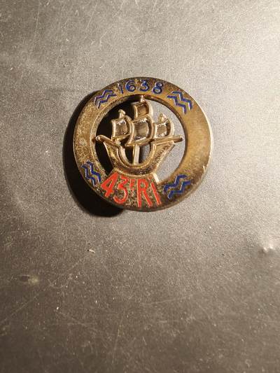 老王徽章第179期 - 法国第43步兵团证章