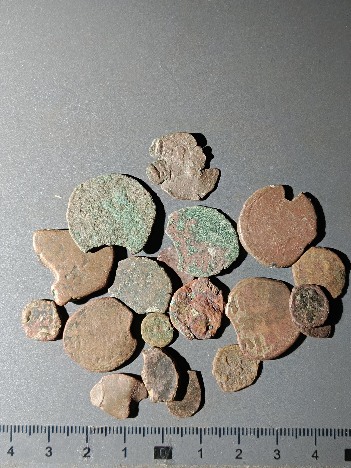 111期新疆红钱粟特钱币丝路钱币专场 甲6丝路铜币一组(20枚)