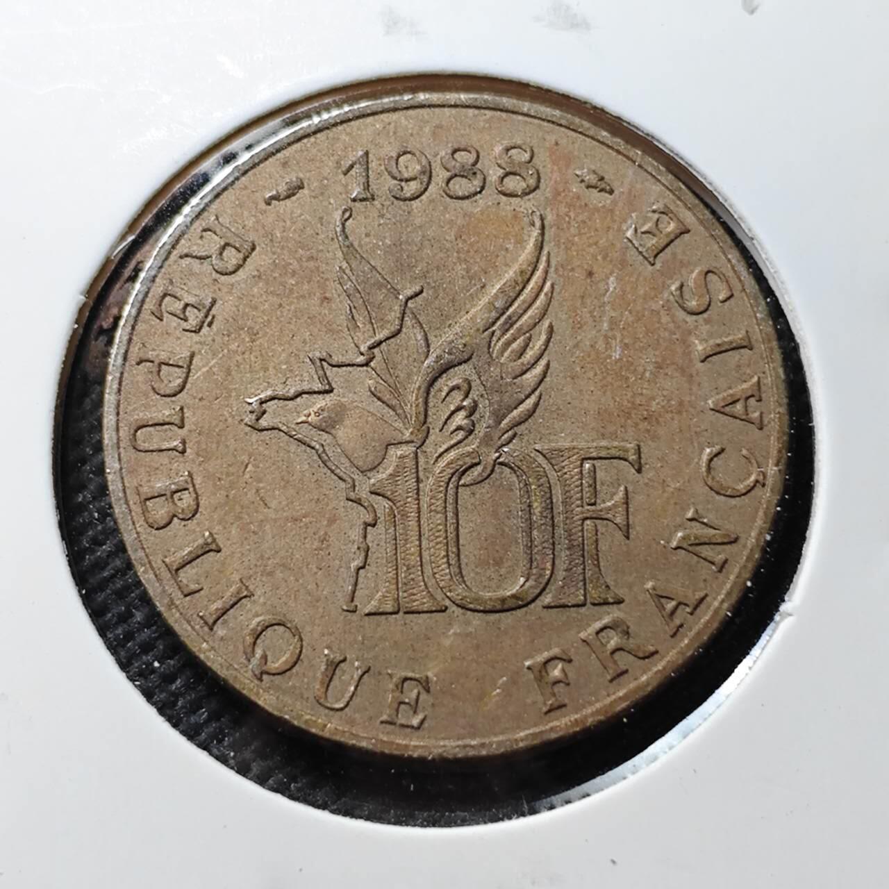 KK钱币收藏小铺  第389期  2月预留时间 周末发货 法国10法郎纪念币 