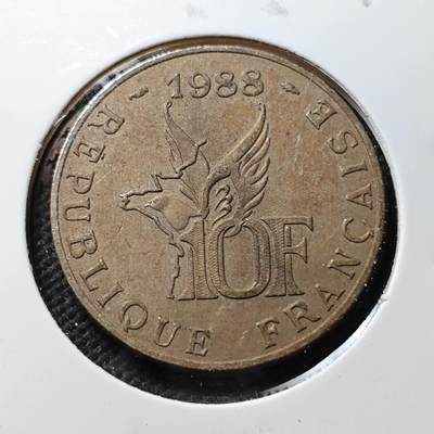 KK钱币收藏小铺  第389期  2月预留时间 周末发货 - 法国10法郎纪念币 