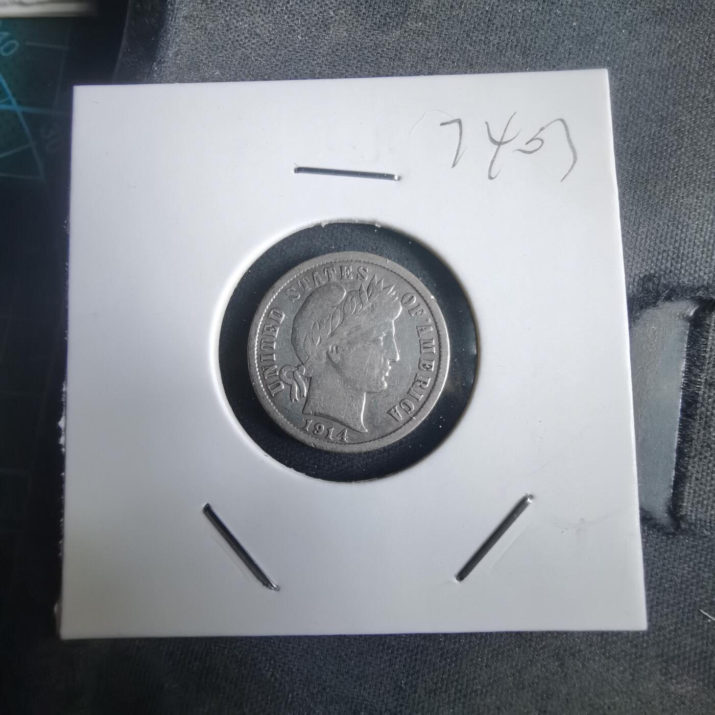 沼泽如烟--第974场 美国1914年十分银币