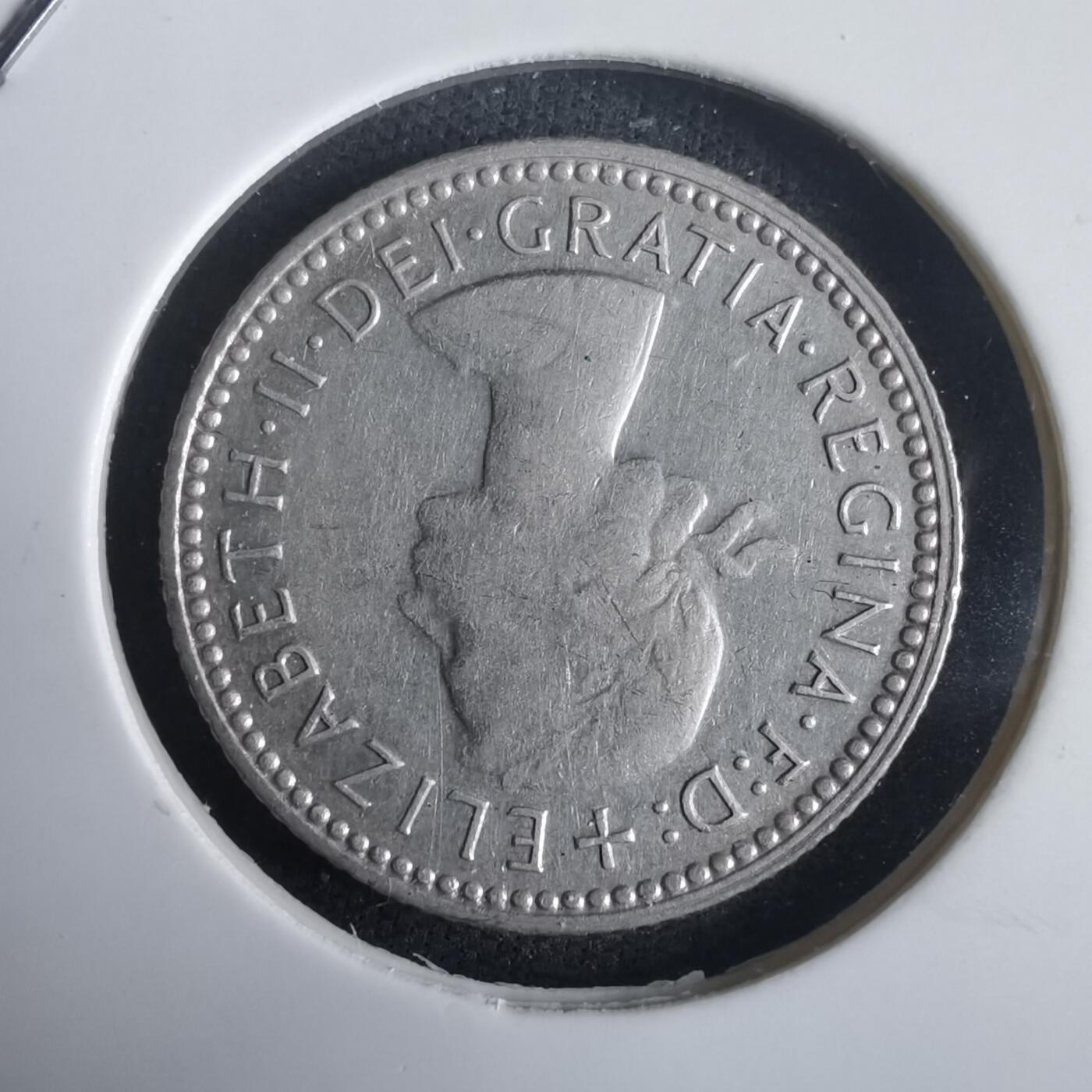 沼泽如烟--第974场 澳大利亚1960年6便士银币