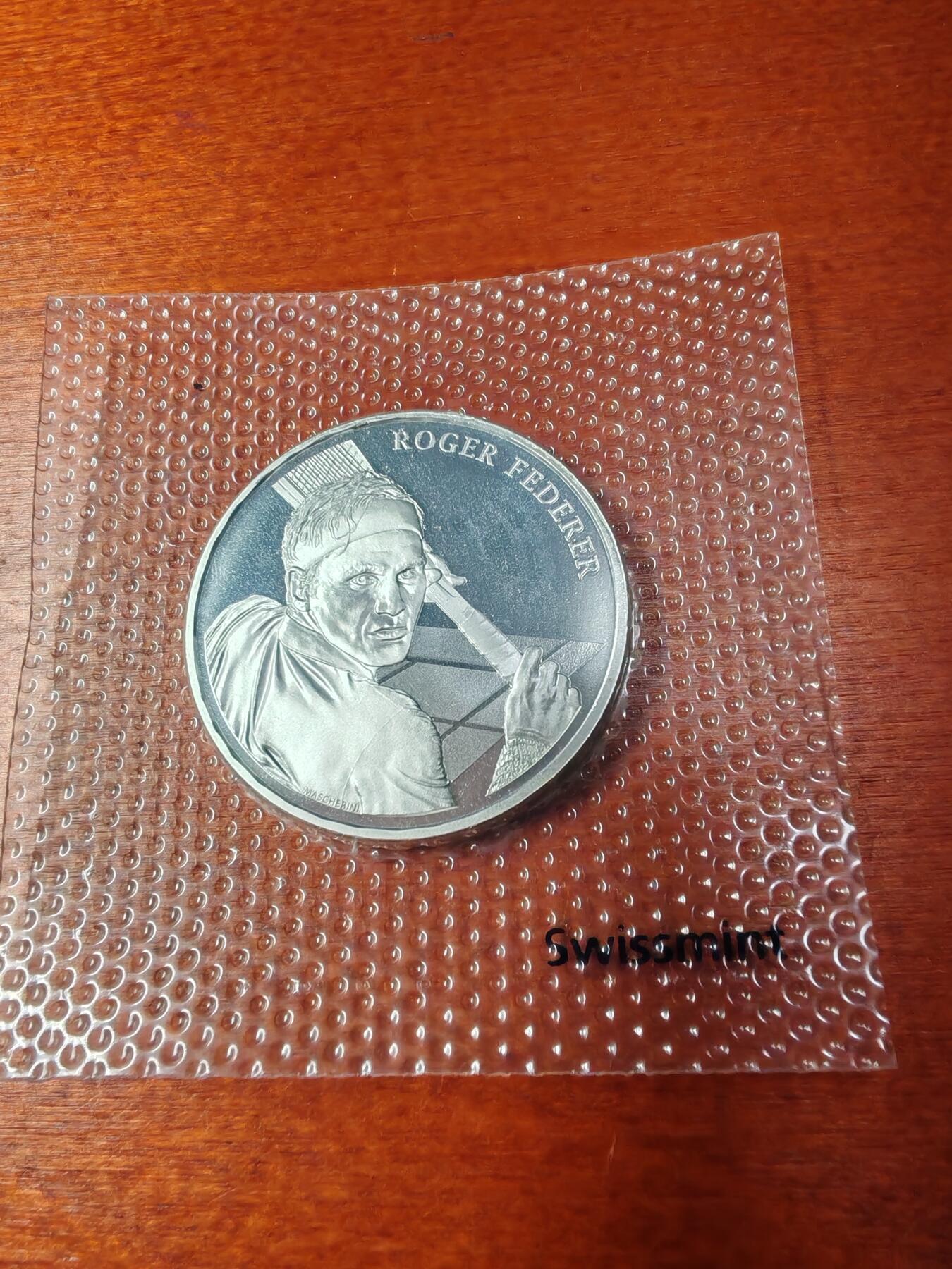 长老汇蛇年精选第九十六场拍卖 2020瑞士网球天王费德勒20法郎银币，超受欢迎品种