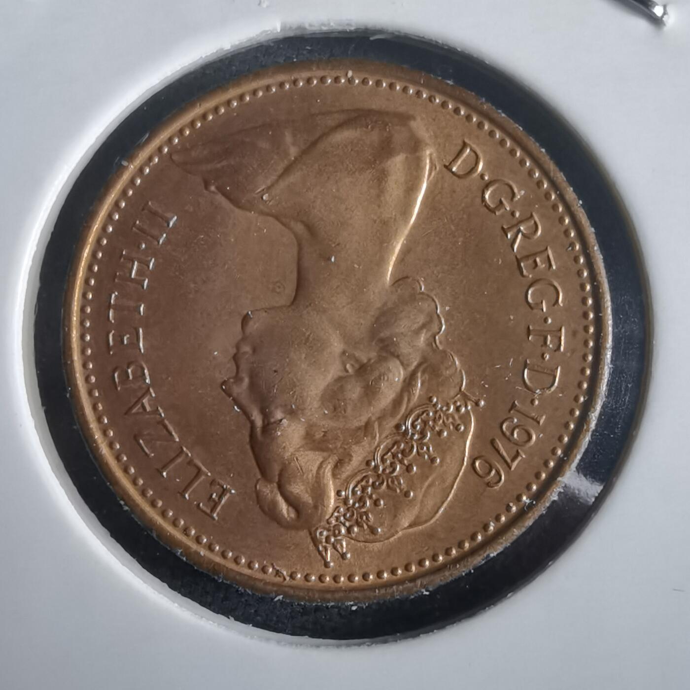 沼泽如烟--第974场 英国1976年1便士