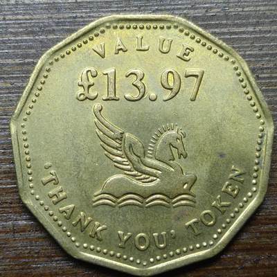 【铜匠收藏】★第140场★散币场。不寄存，30包邮。不满30元，支付5元运费。《接受代拍 代送NGC评级》 - 65【无寄存】英国 感谢币 代币一枚