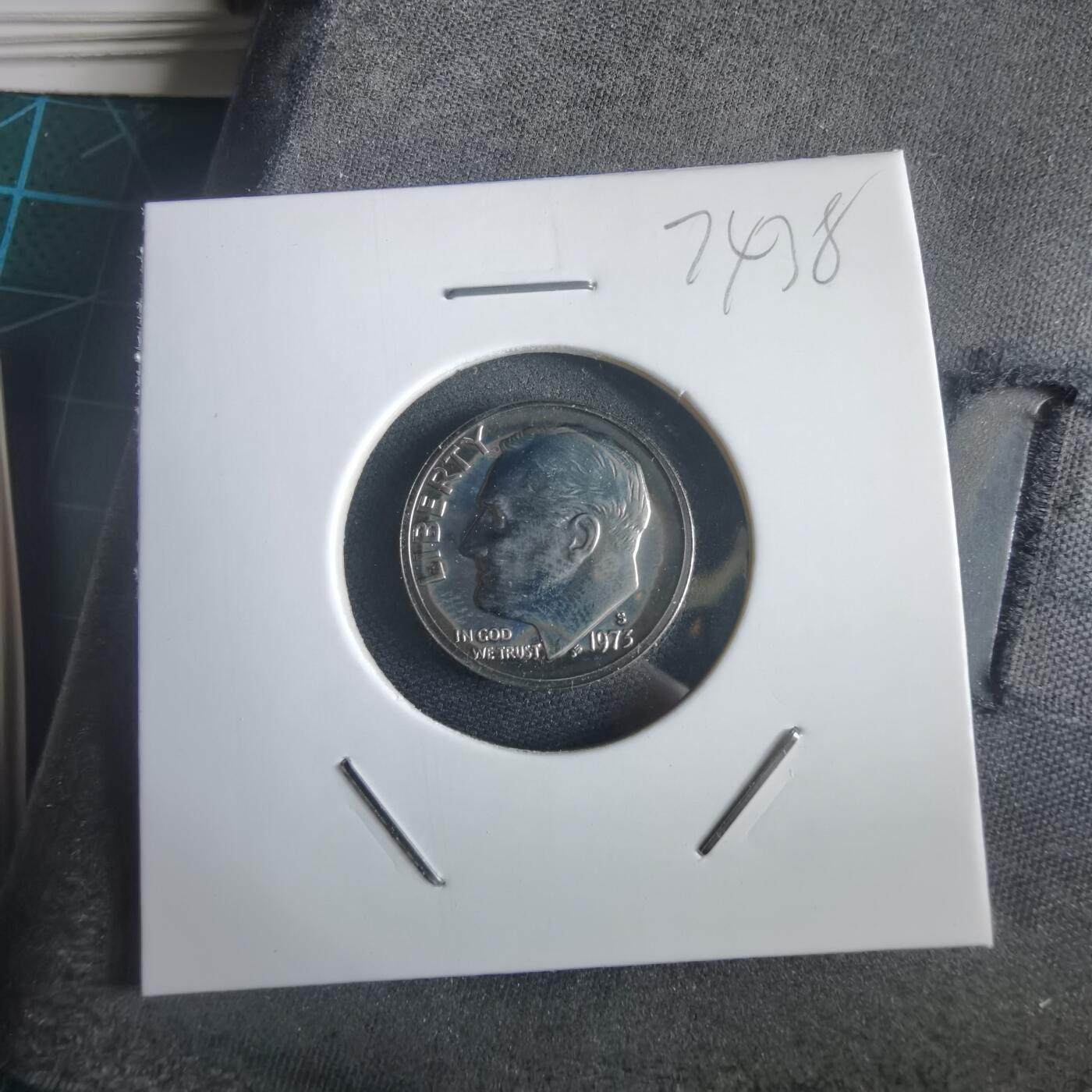 沼泽如烟--第974场 美国1973年10分精制币