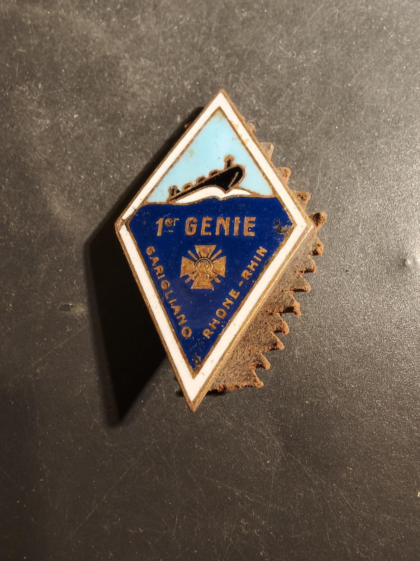 老王徽章第179期 法国陆军第1工兵团证章