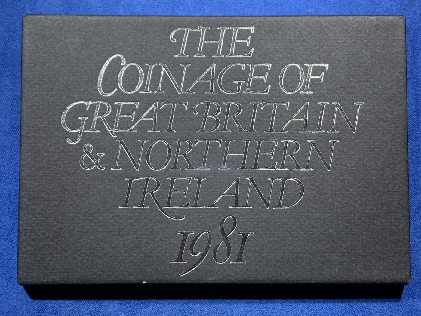 《竞宝斋》第461场 周日，周一，2场连拍 （全场包邮）欢迎送拍 英国1981年精制套币 礼品原装6枚币和1枚章