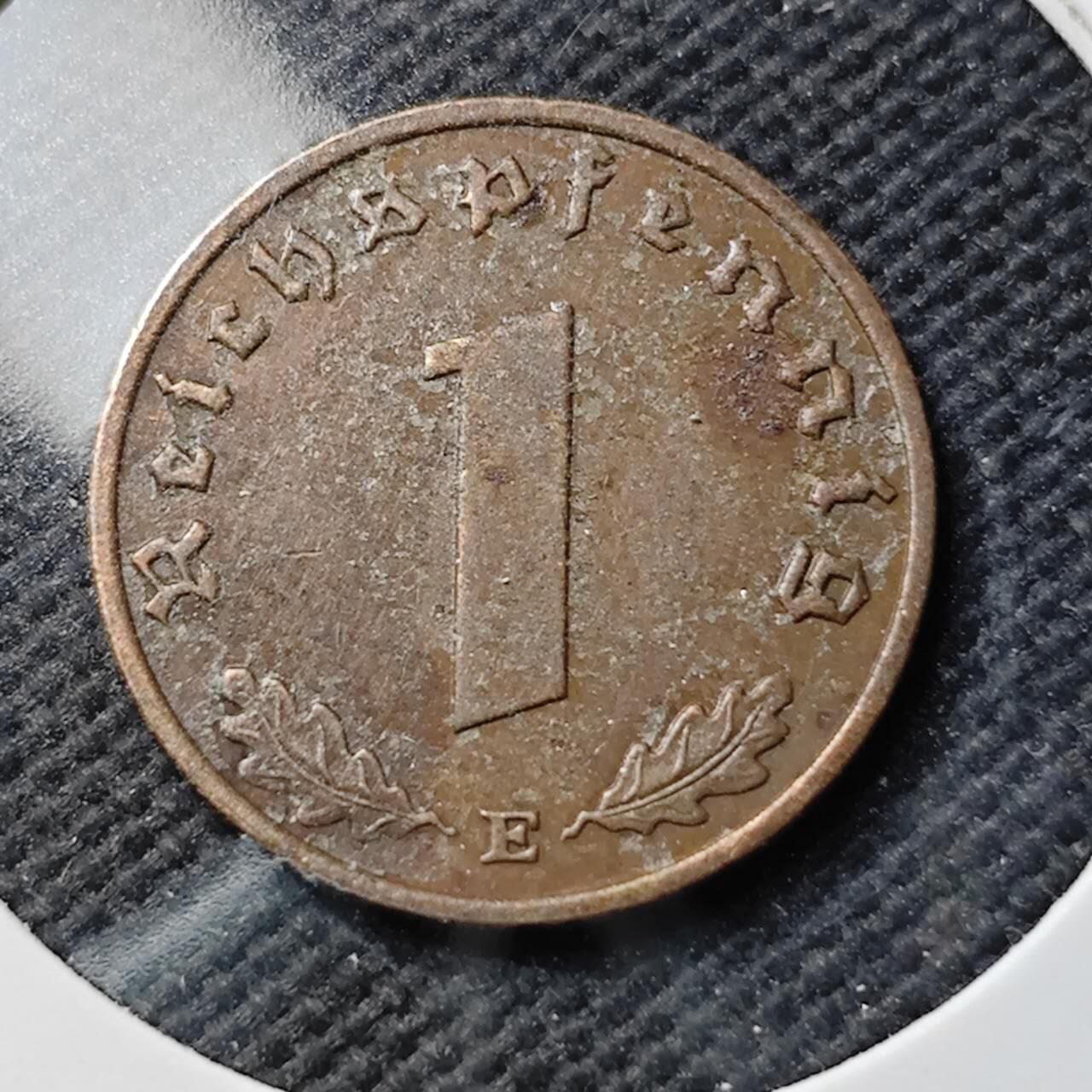 KK钱币收藏小铺  第389期  2月预留时间 周末发货  德国1芬尼铜币