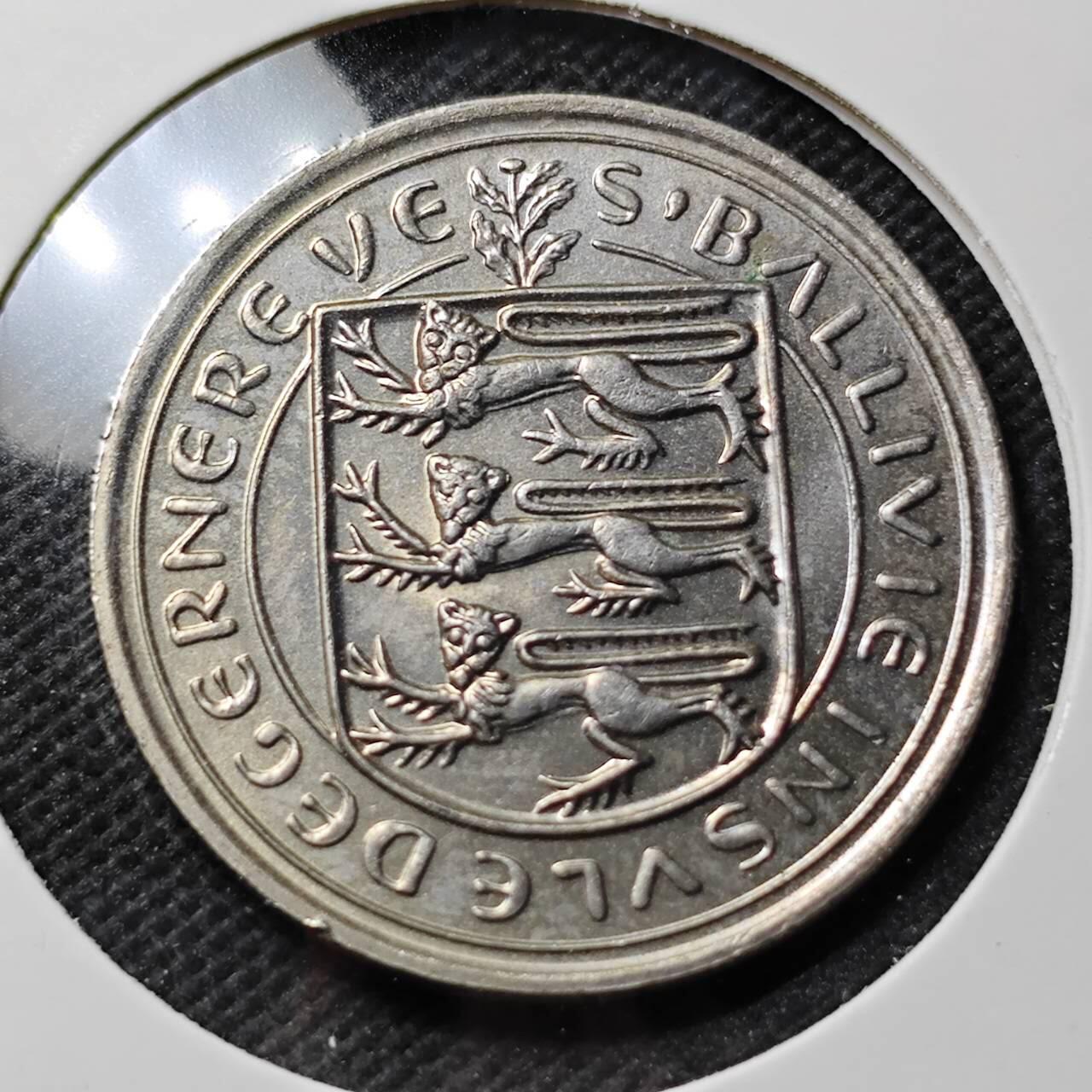 KK钱币收藏小铺  第389期  2月预留时间 周末发货  根西10便士奶牛