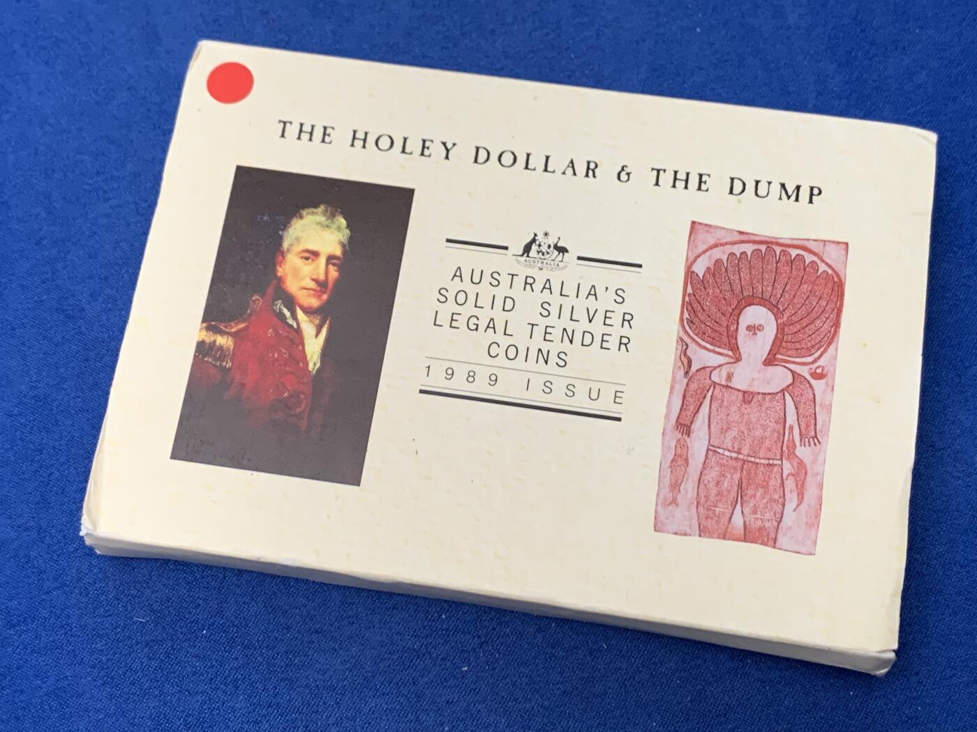 《竞宝斋》第461场 周日，周一，2场连拍 （全场包邮）欢迎送拍 获奖币 1988年澳大利亚子母币土著文化原装套币 1.25盎司精制币 含纯银40克左右