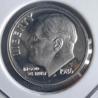 沼泽如烟--第974场 - 美国1986年10分精制币