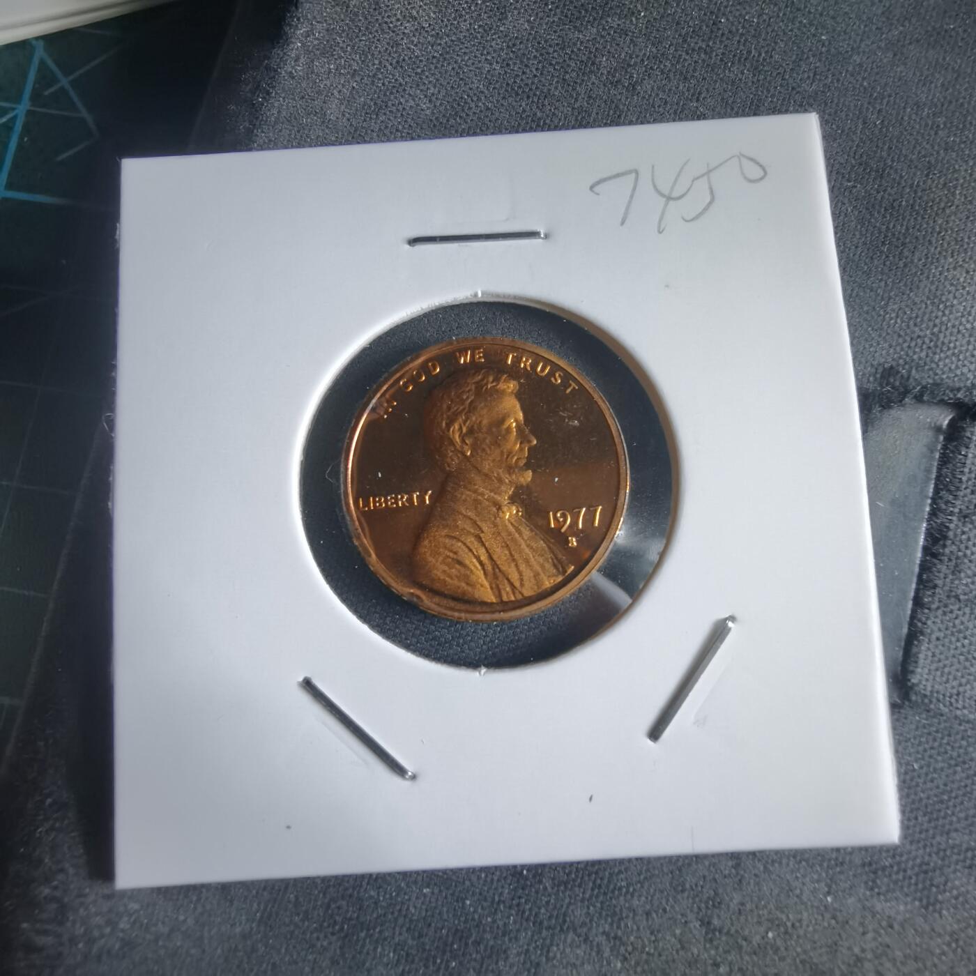 沼泽如烟--第974场 美国1977年一分精制币