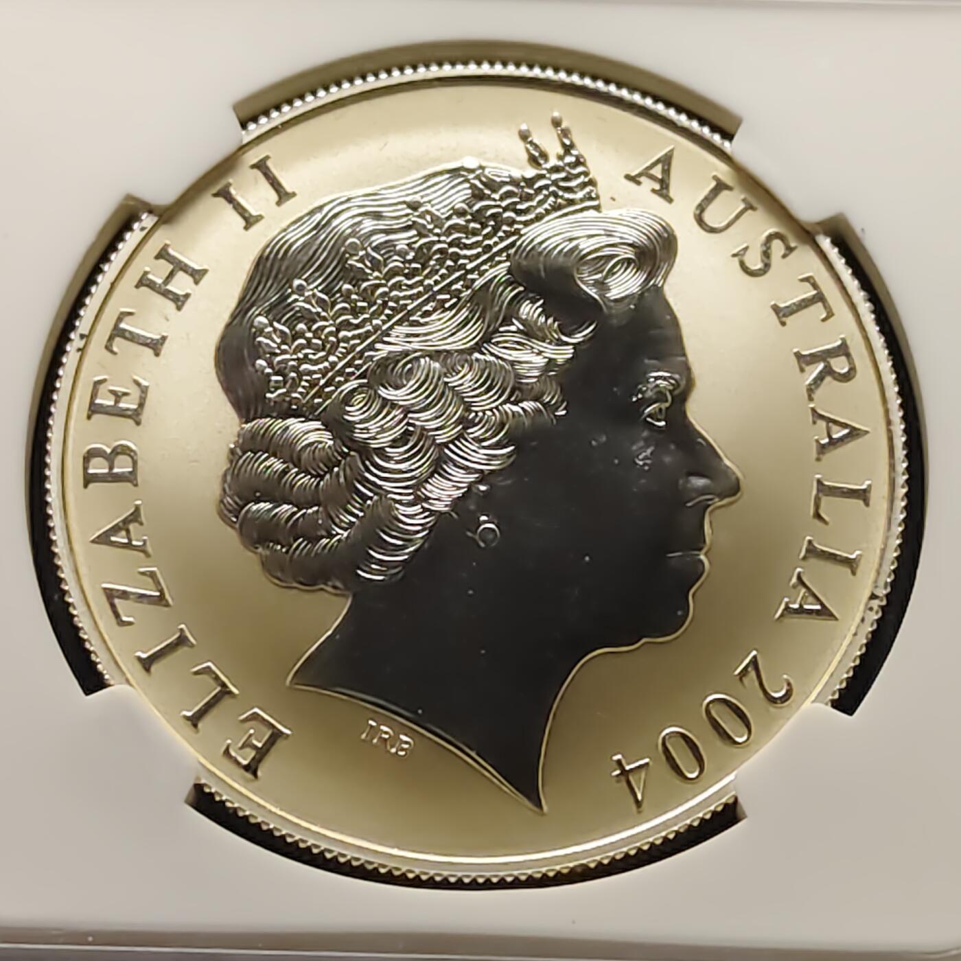【全场包邮】纯粹捡漏拍499场-持续更新中 澳大利亚2004年1元袋鼠1盎司999纯银币【40.5毫米31.1克99.9%，纯银价约870元（按28元银价折算）】-NGC MS68