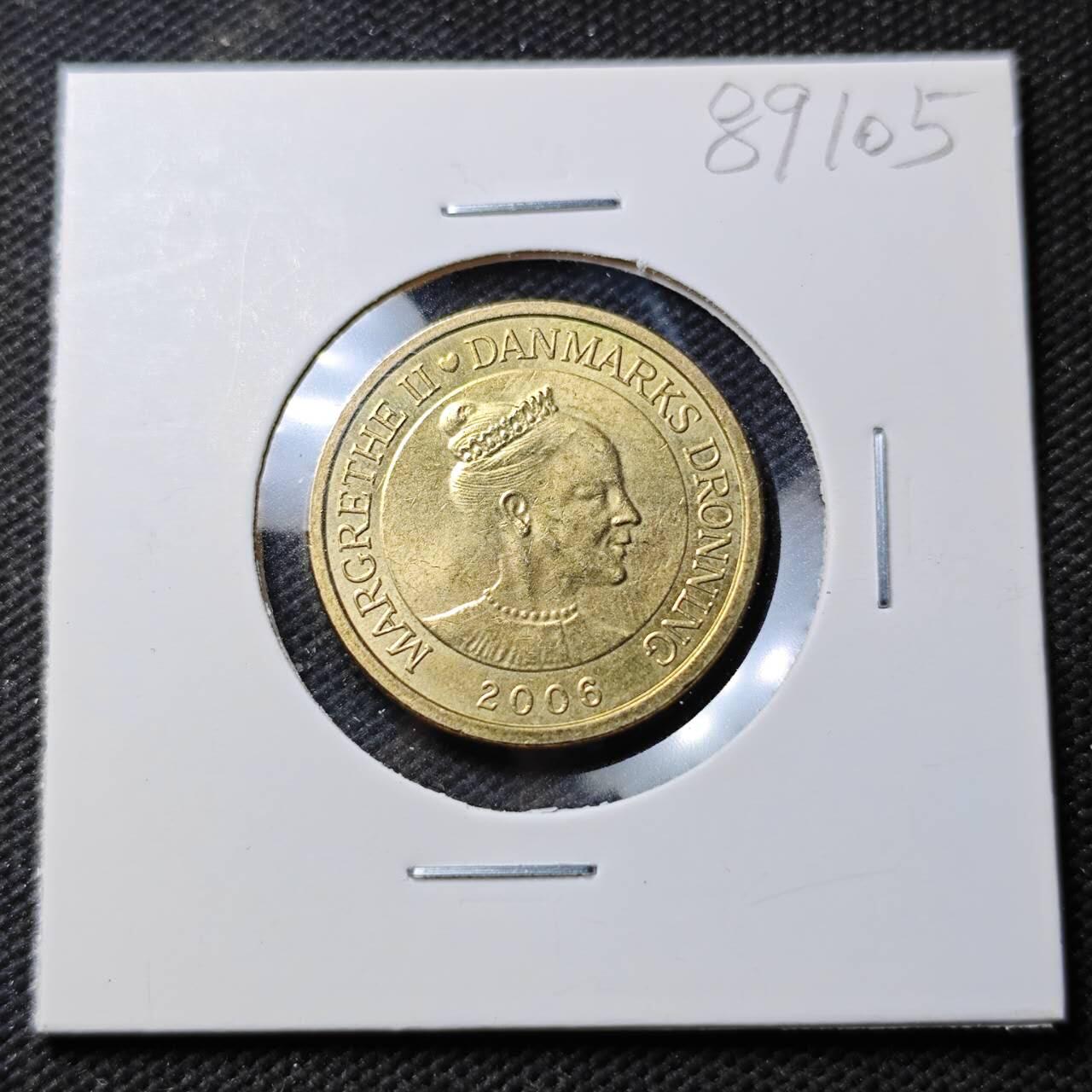 KK钱币收藏小铺  第389期  2月预留时间 周末发货 2005丹麦10克朗纪念币 