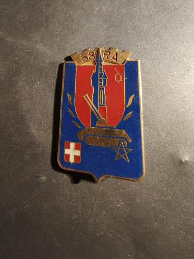 老王徽章第179期 - 法国陆军第58炮兵团证章